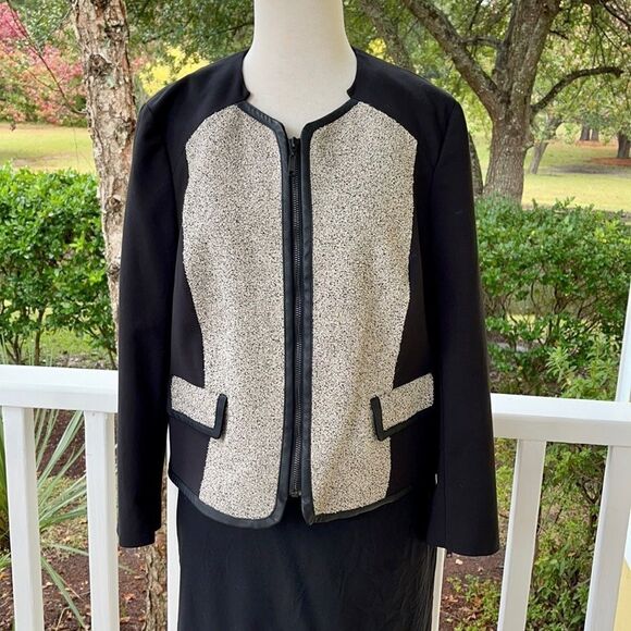 French Connection Mixed Media Jacket / Blazer - Picture 3 of 8